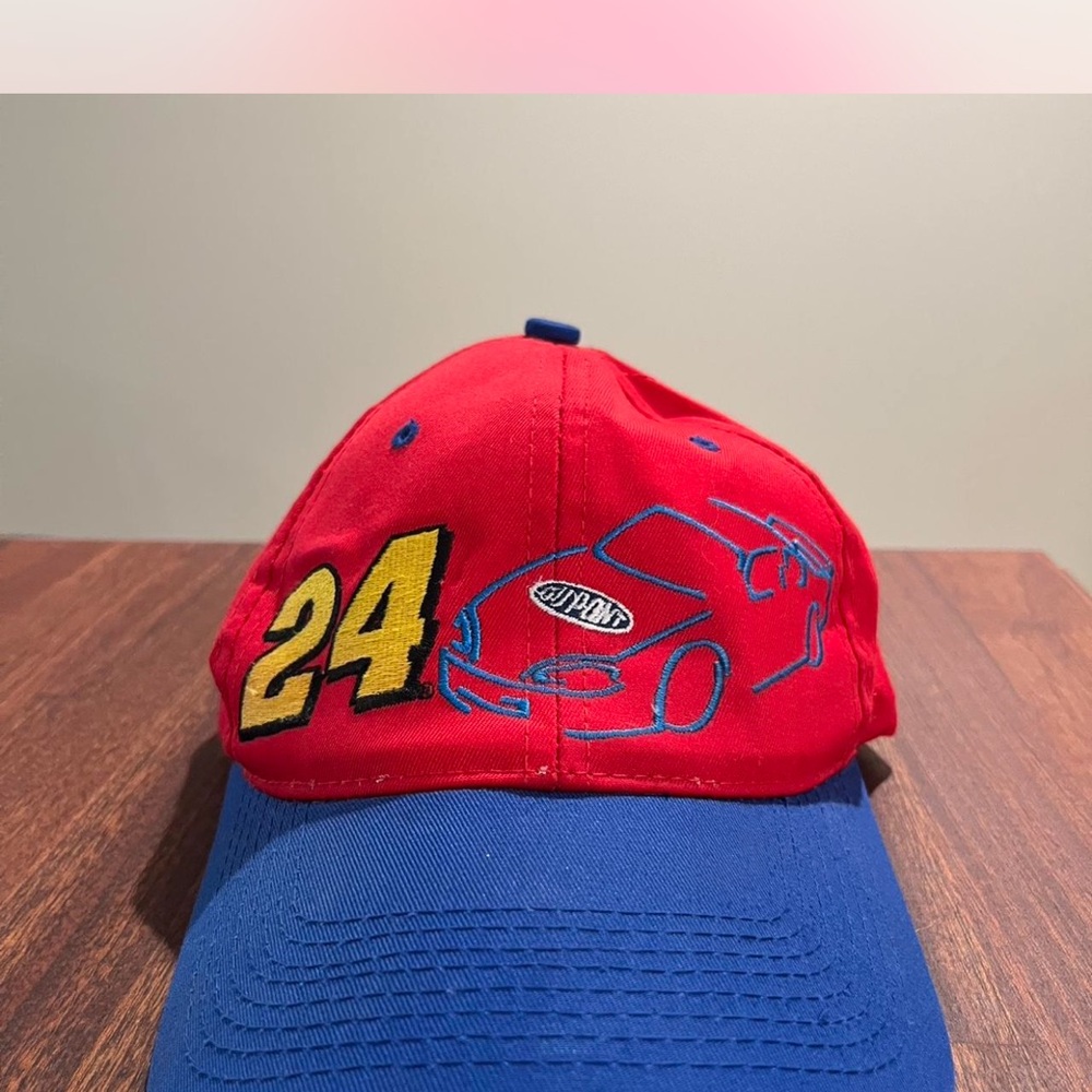 Kids Jeff Gordon Racing Cap - Red and Blue